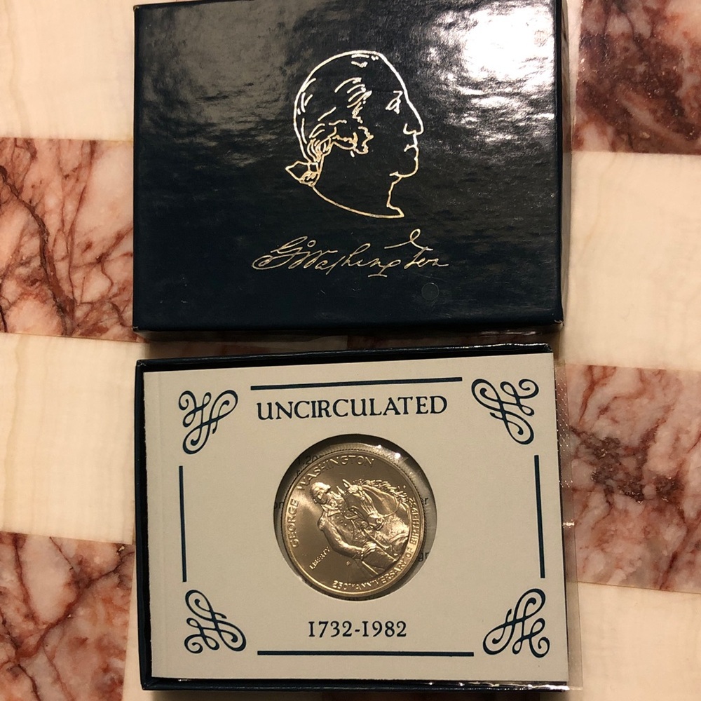 George Washington 90% silver commemorative half-dollar